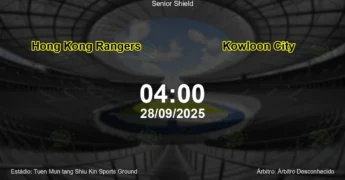 Palpite e análise do jogo Hong Kong Rangers vs Kowloon City pela Senior Shield