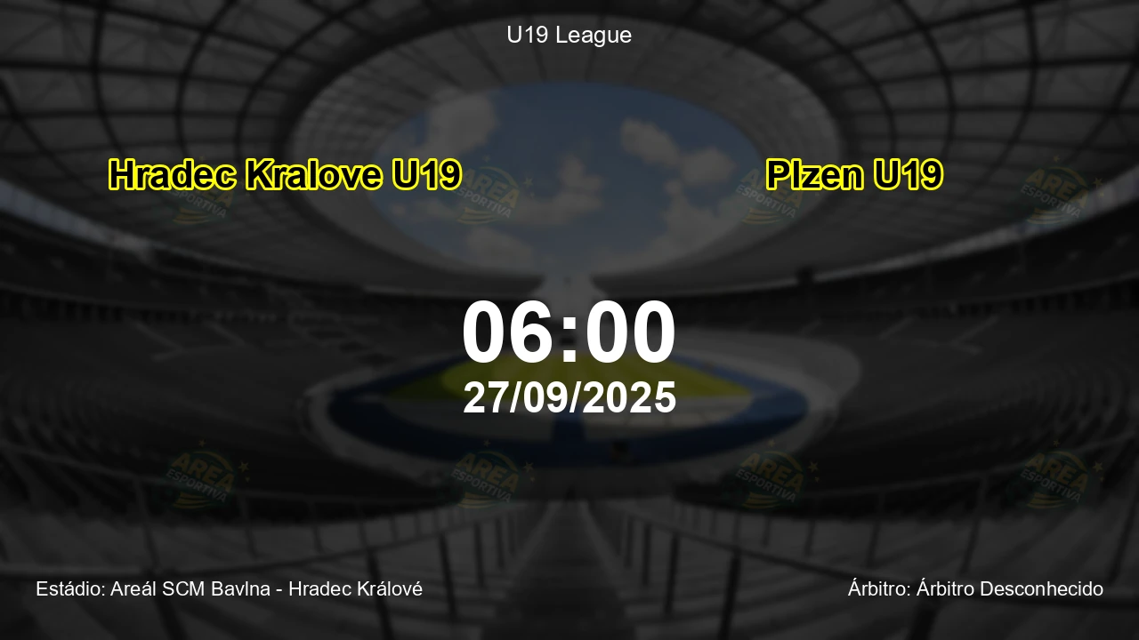 Palpite e análise do jogo Hradec Kralove U19 vs Plzen U19 pela U19 League