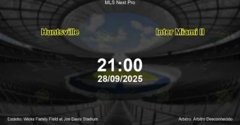 Palpite e análise do jogo Huntsville vs Inter Miami II pela MLS Next Pro