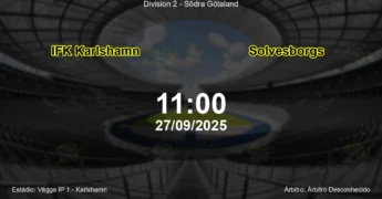 Palpite e análise do jogo IFK Karlshamn vs Solvesborgs pela Division 2 - Södra Götaland