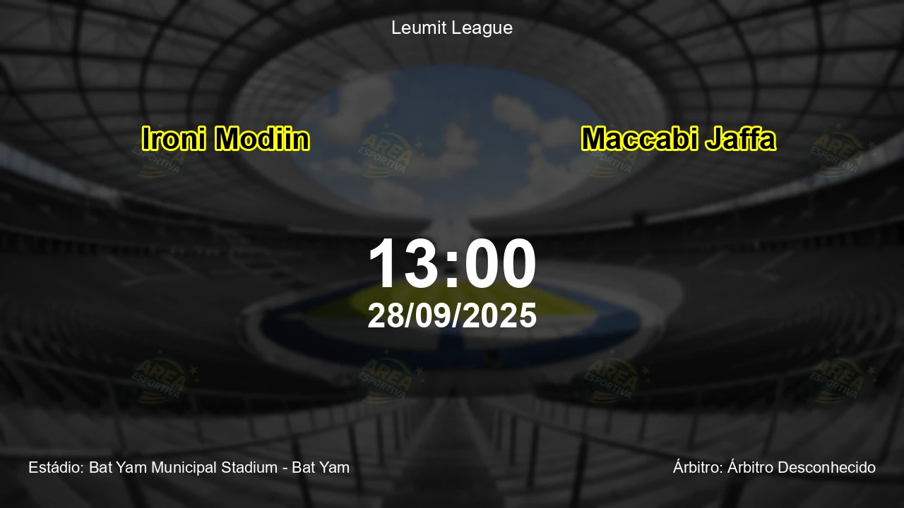 Palpite e análise do jogo Ironi Modiin vs Maccabi Jaffa pela Leumit League
