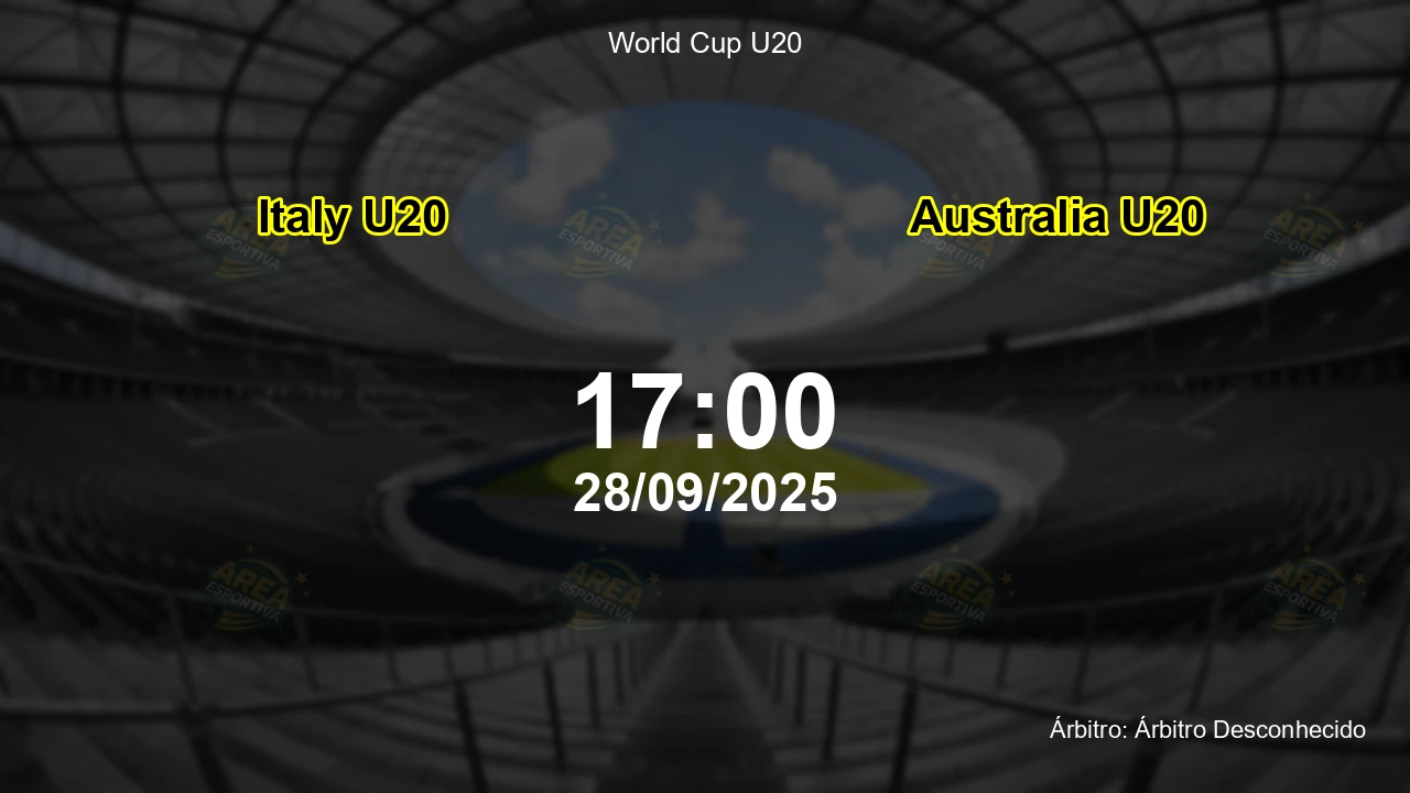 Palpite e análise do jogo Italy U20 vs Australia U20 pela World Cup U20