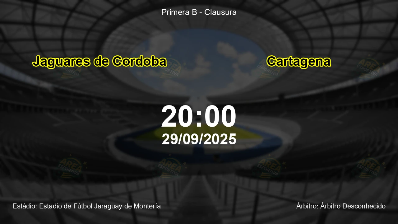Palpite e análise do jogo Jaguares de Cordoba vs Cartagena pela Primera B - Clausura