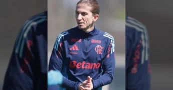 Foto de jogadores do Flamengo em treinamento no CT Predio Campeones del Mundo / Instagram Flamengo