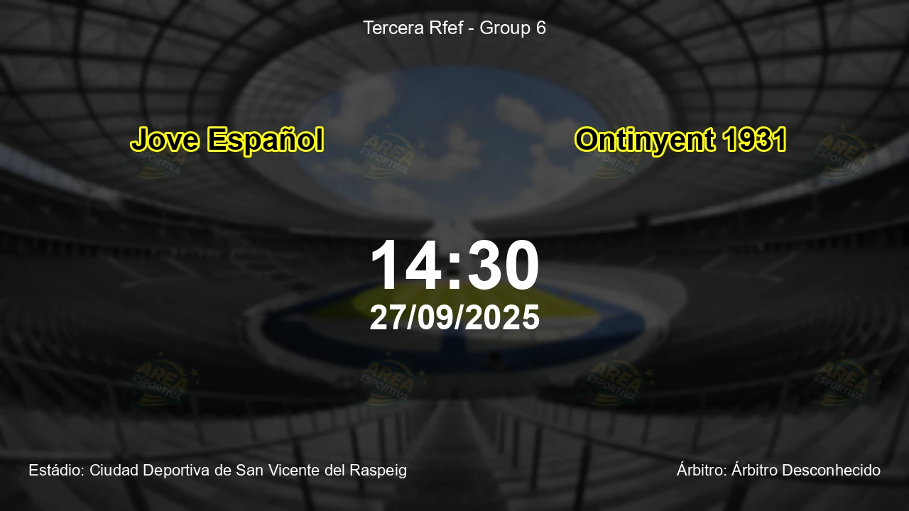 Palpite e análise do jogo Jove Español vs Ontinyent 1931 pela Tercera Rfef - Group 6