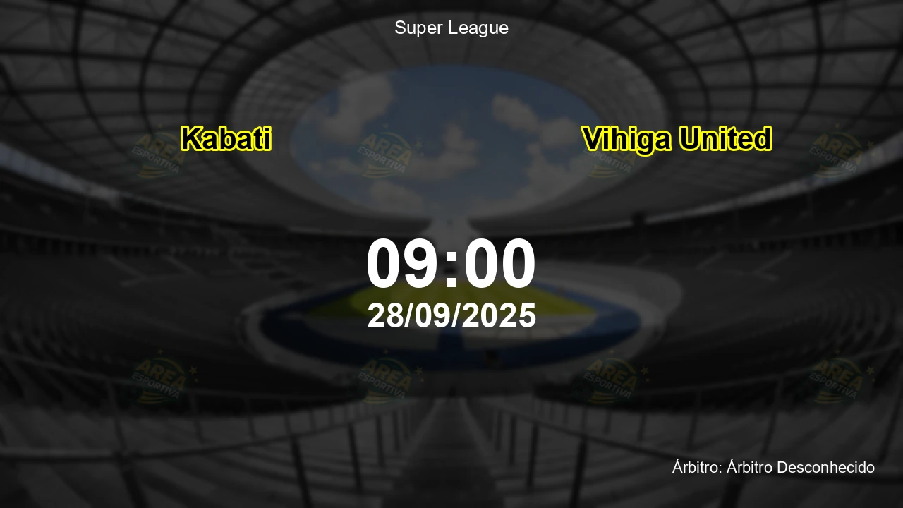 Palpite e análise do jogo Kabati vs Vihiga United pela Super League
