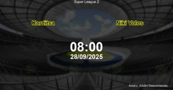 Palpite e análise do jogo Karditsa vs Niki Volos pela Super League 2