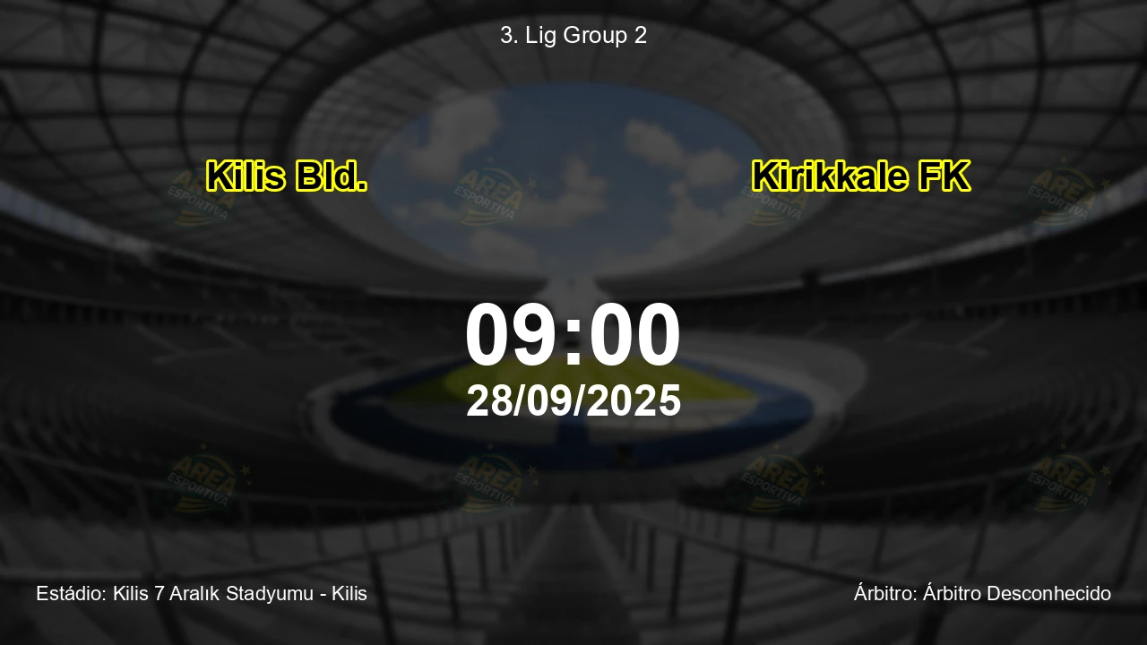 Palpite e análise do jogo Kilis Bld. vs Kirikkale FK pela 3. Lig Group 2