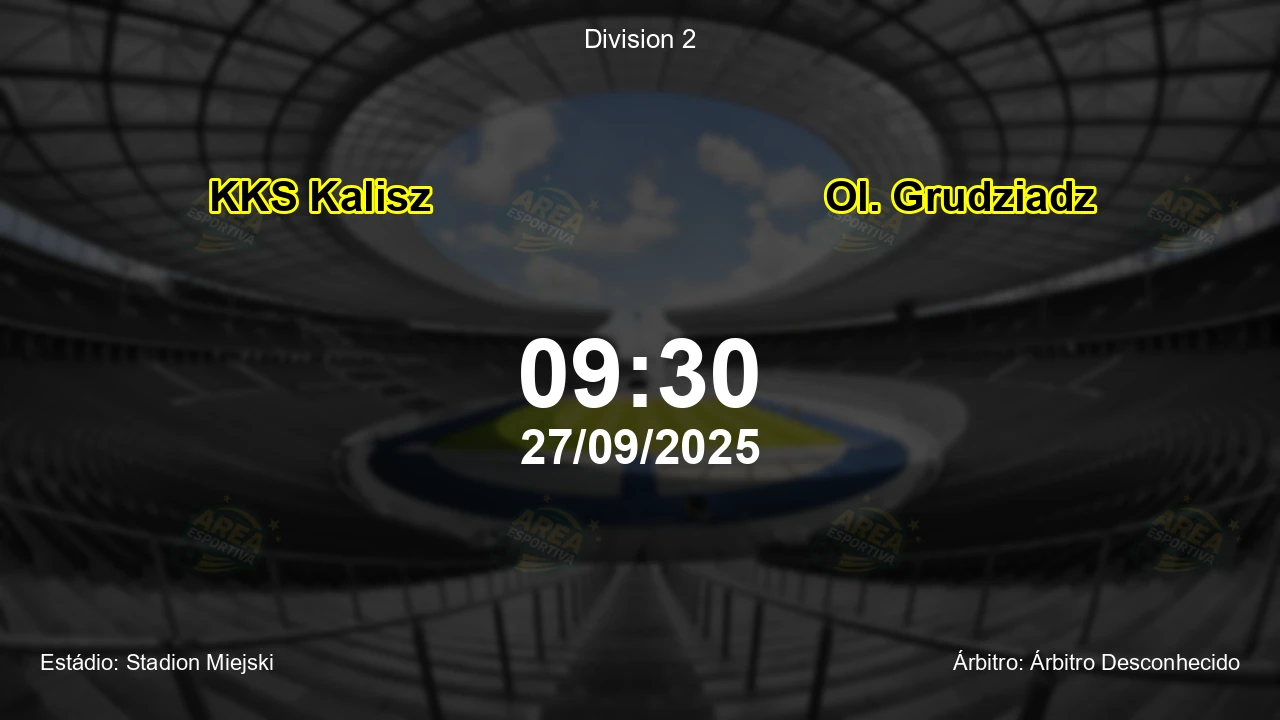 Palpite e análise do jogo KKS Kalisz vs Ol. Grudziadz pela Division 2