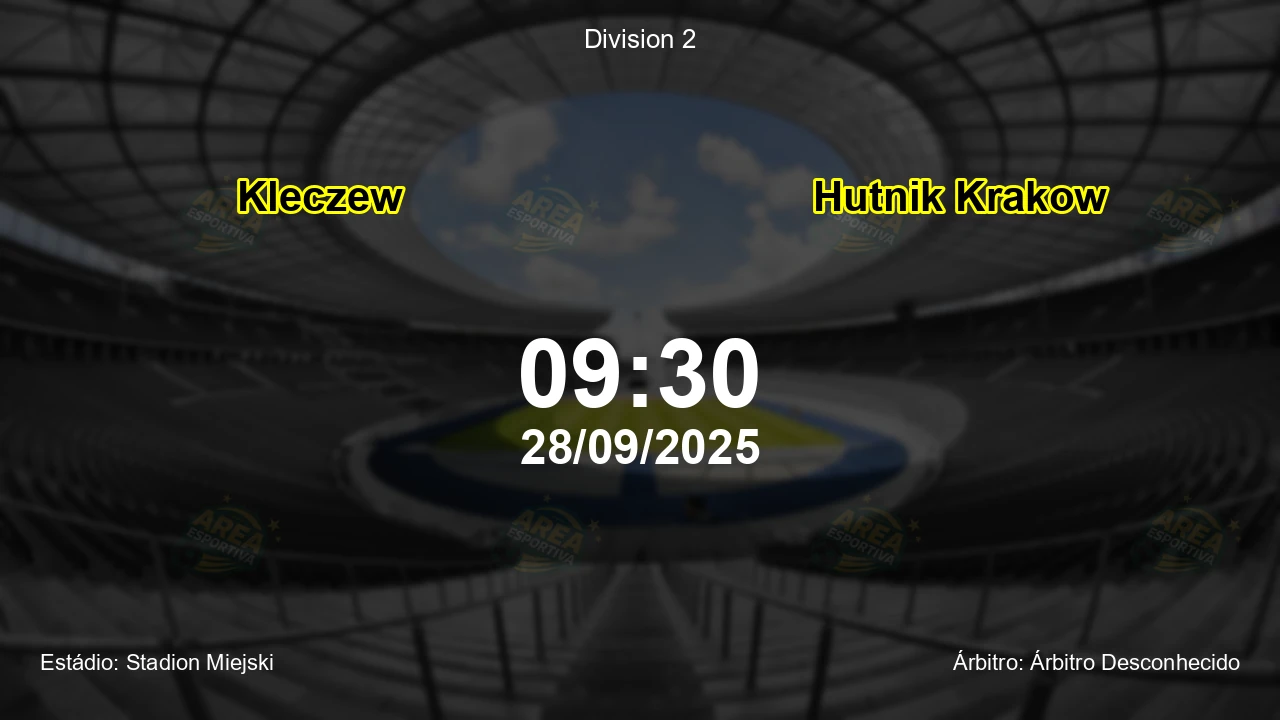 Palpite e análise do jogo Kleczew vs Hutnik Krakow pela Division 2