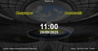 Palpite e análise do jogo Konyaspor vs Basaksehir pela Super Lig