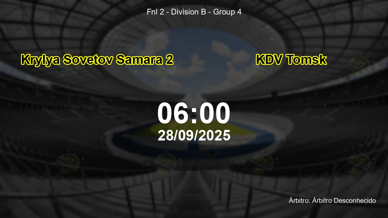 Palpite e análise do jogo Krylya Sovetov Samara 2 vs KDV Tomsk pela Fnl 2 - Division B - Group 4