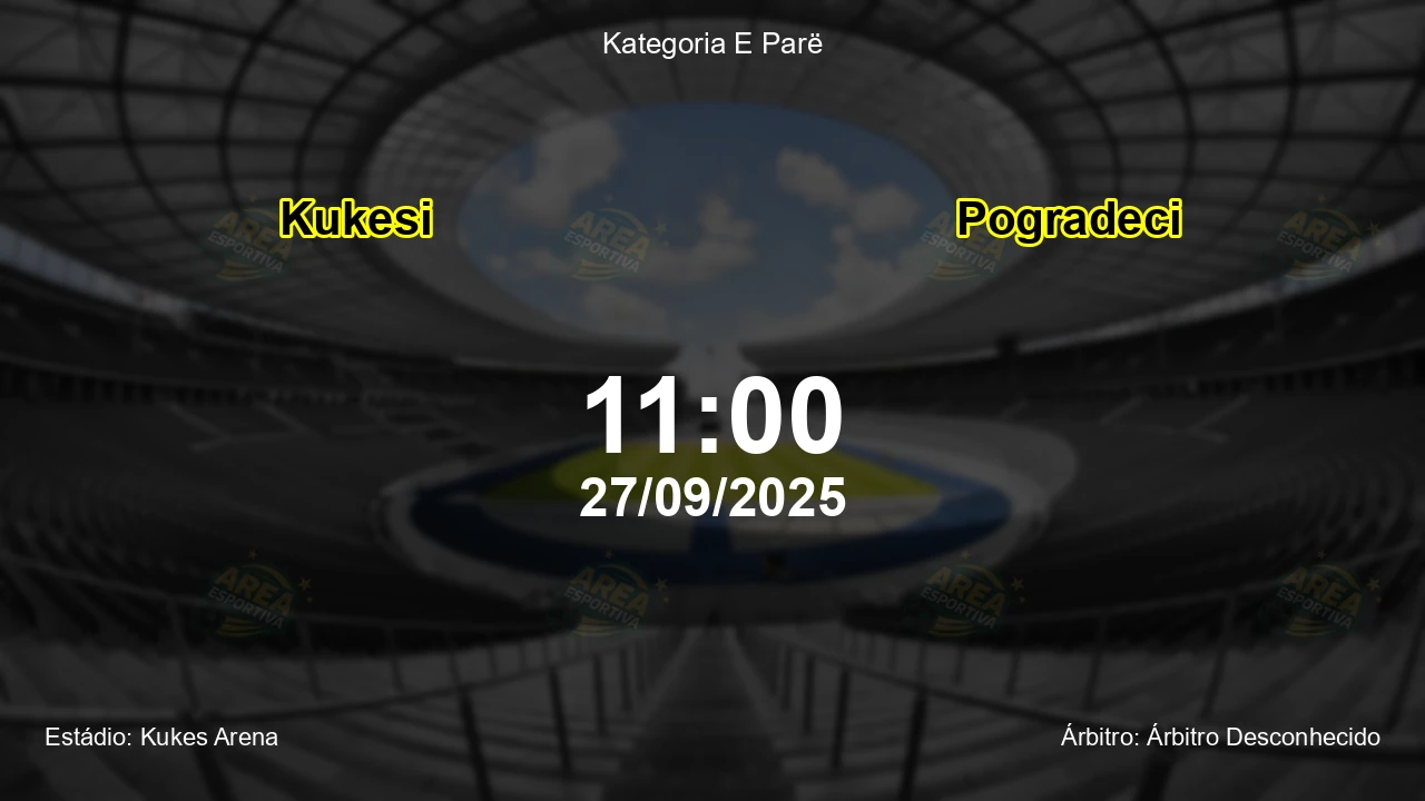 Palpite e análise do jogo Kukesi vs Pogradeci pela Kategoria E Parë