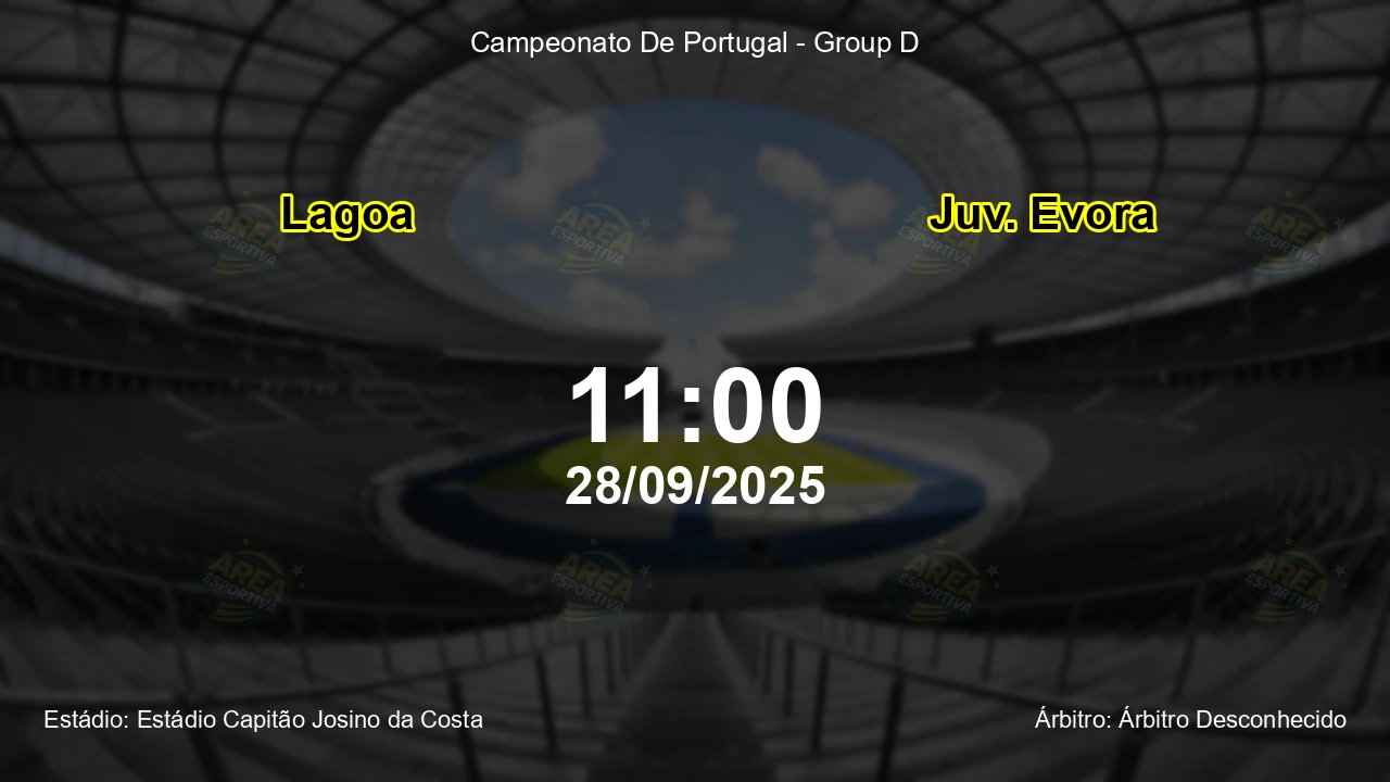 Palpite e análise do jogo Lagoa vs Juv. Evora pela Campeonato De Portugal - Group D