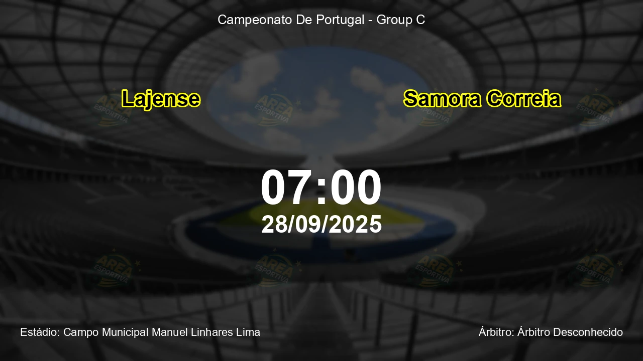 Palpite e análise do jogo Lajense vs Samora Correia pela Campeonato De Portugal - Group C