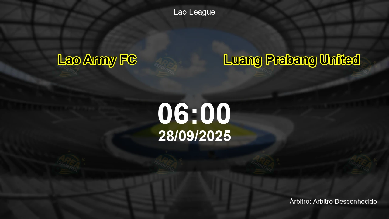 Palpite e análise do jogo Lao Army FC vs Luang Prabang United pela Lao League