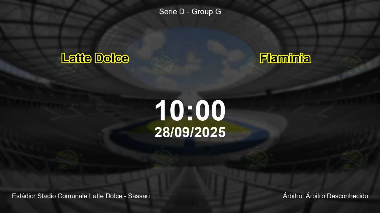 Palpite e análise do jogo Latte Dolce vs Flaminia pela Serie D - Group G