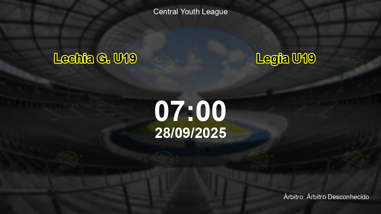 Palpite e análise do jogo Lechia G. U19 vs Legia U19 pela Central Youth League