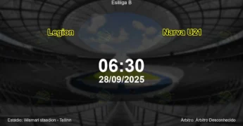 Palpite e análise do jogo Legion vs Narva U21 pela Esiliiga B