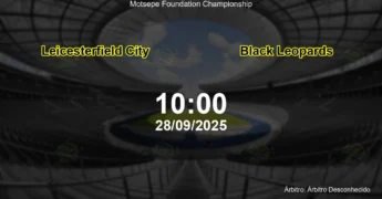 Palpite e análise do jogo Leicesterfield City vs Black Leopards pela Motsepe Foundation Championship