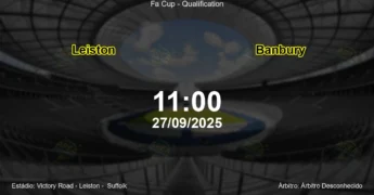Palpite e análise do jogo Leiston vs Banbury pela Fa Cup - Qualification