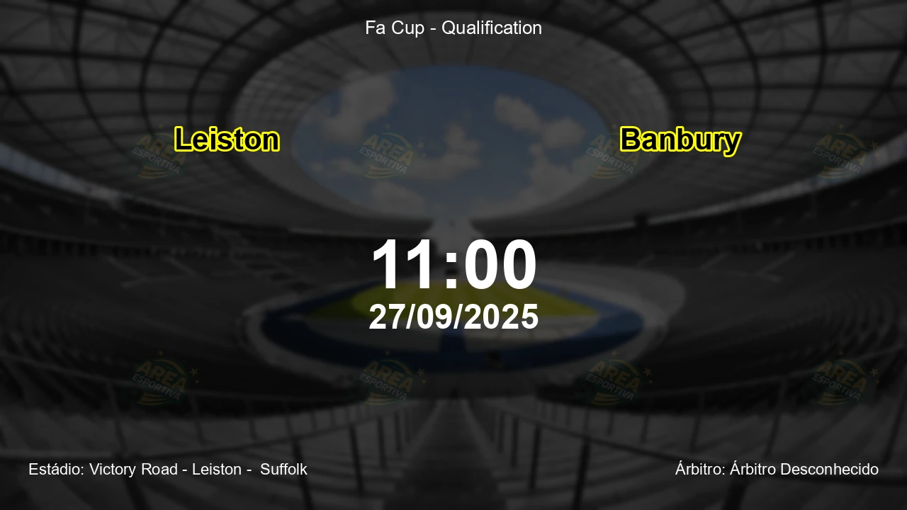 Palpite e análise do jogo Leiston vs Banbury pela Fa Cup - Qualification