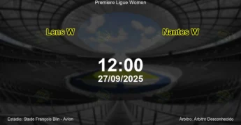 Palpite e análise do jogo Lens W vs Nantes W pela Premiere Ligue Women