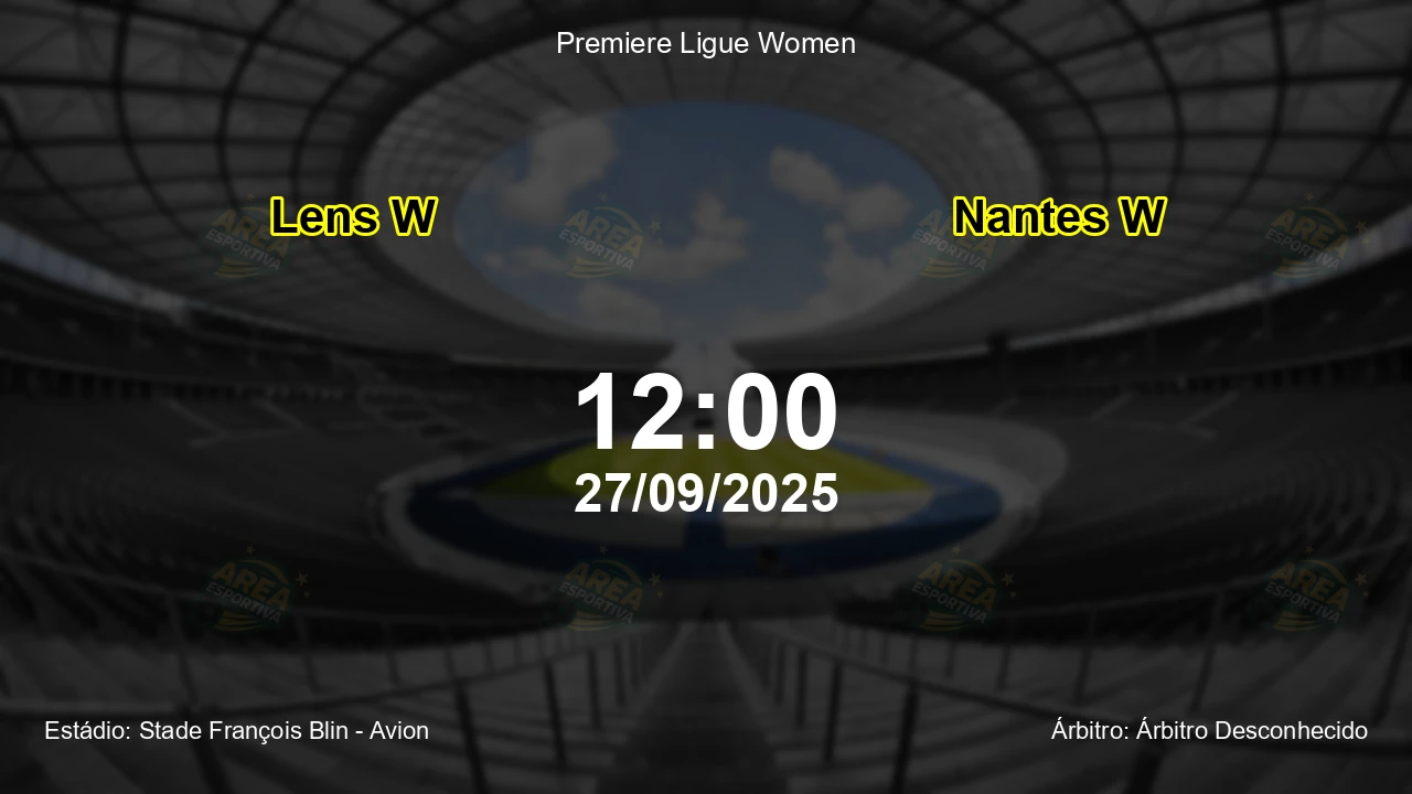 Palpite e análise do jogo Lens W vs Nantes W pela Premiere Ligue Women