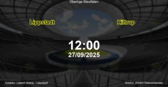 Palpite e análise do jogo Lippstadt vs Hiltrup pela Oberliga Westfalen