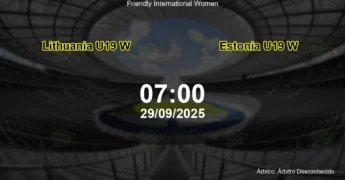 Palpite e análise do jogo Lithuania U19 W vs Estonia U19 W pela Friendly International Women