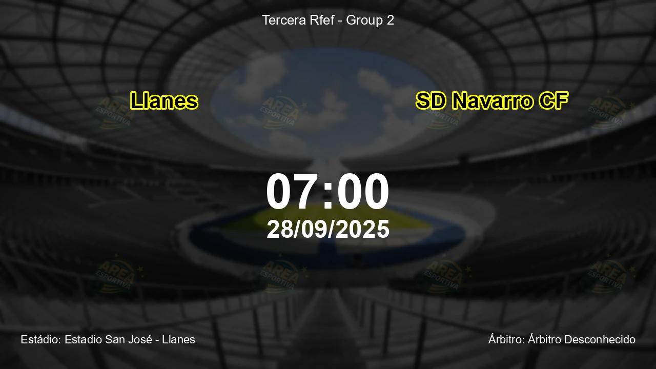 Palpite e análise do jogo Llanes vs SD Navarro CF pela Tercera Rfef - Group 2