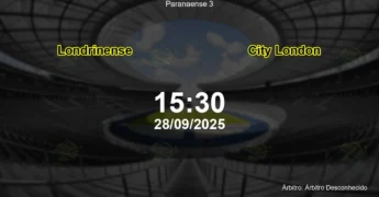 Palpite e análise do jogo Londrinense vs City London pela Paranaense 3