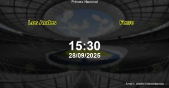 Palpite e análise do jogo Los Andes vs Ferro pela Primera Nacional