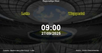 Palpite e análise do jogo Lotte vs Wuppertal pela Regionalliga West