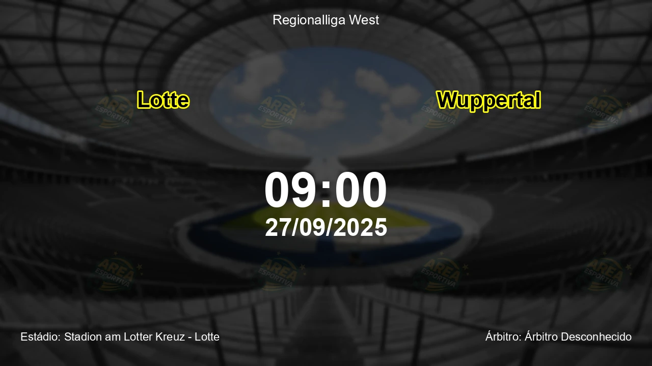 Palpite e análise do jogo Lotte vs Wuppertal pela Regionalliga West
