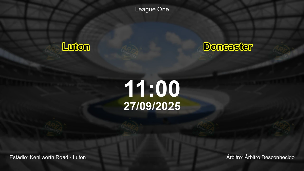 Palpite e análise do jogo Luton vs Doncaster pela League One