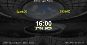 Palpite e análise do jogo Lyon W vs PSG W pela Premiere Ligue Women