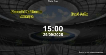 Palpite e análise do jogo Maccabi HaSharon Netanya vs Bnei Jaffa pela State Cup