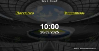 Palpite e análise do jogo Maceratese vs Sammaurese pela Serie D - Group F