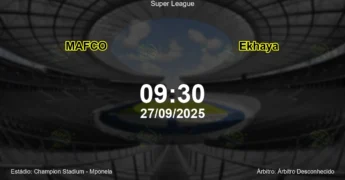 Palpite e análise do jogo MAFCO vs Ekhaya pela Super League