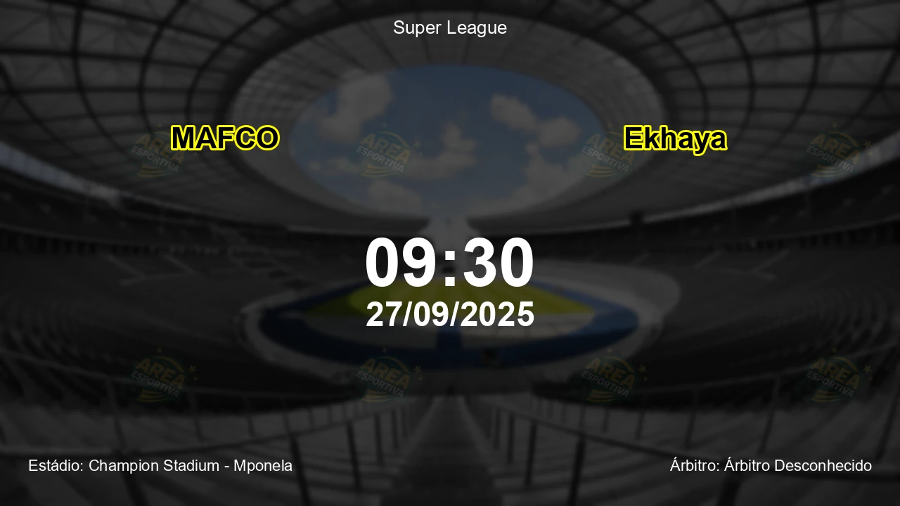 Palpite e análise do jogo MAFCO vs Ekhaya pela Super League