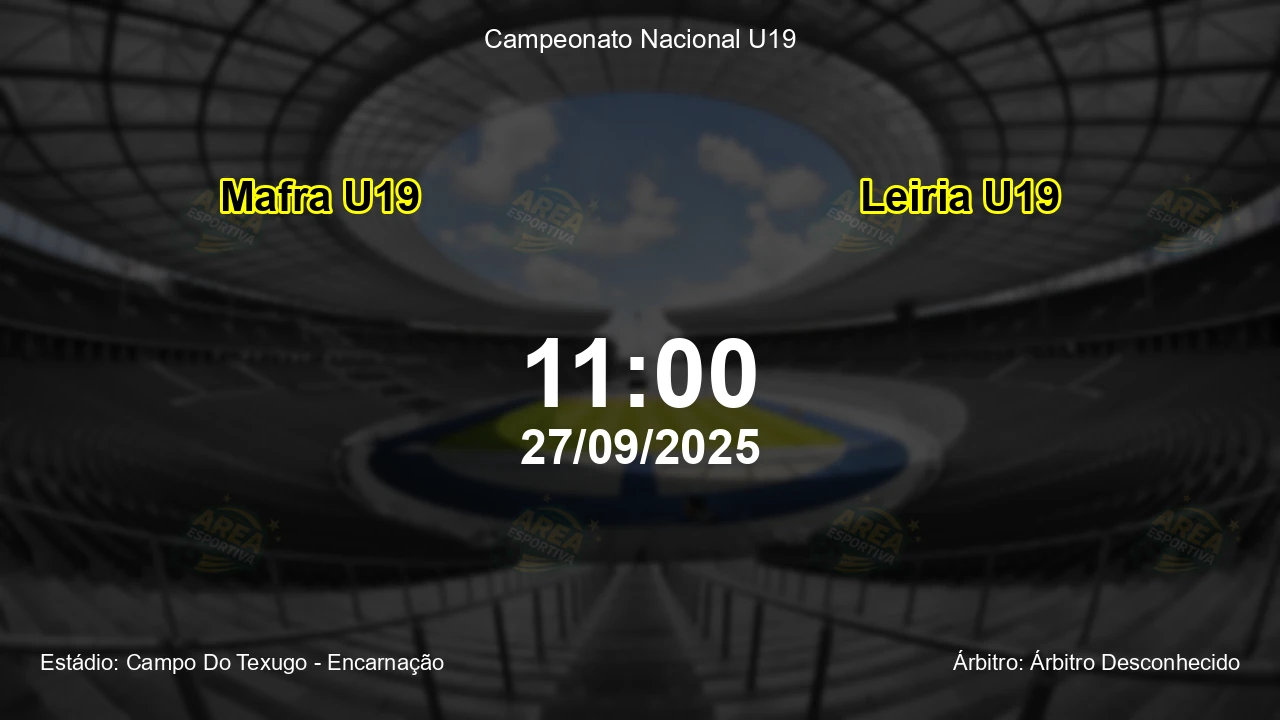 Palpite e análise do jogo Mafra U19 vs Leiria U19 pela Campeonato Nacional U19
