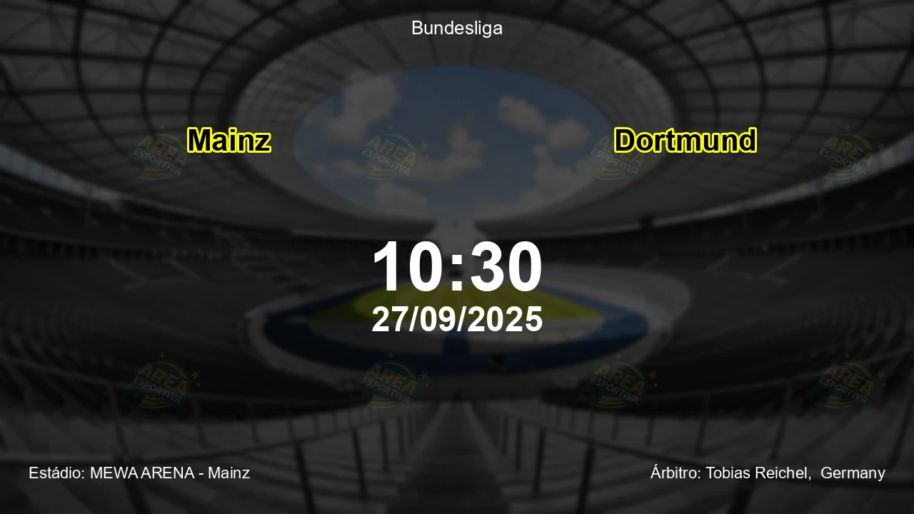 Palpite e análise do jogo Mainz vs Dortmund pela Bundesliga