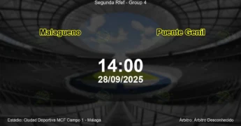 Palpite e análise do jogo Malagueno vs Puente Genil pela Segunda Rfef - Group 4