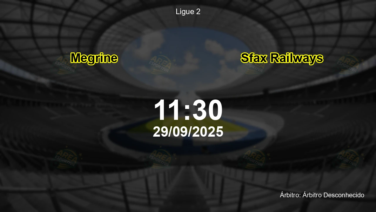 Palpite e análise do jogo Megrine vs Sfax Railways pela Ligue 2