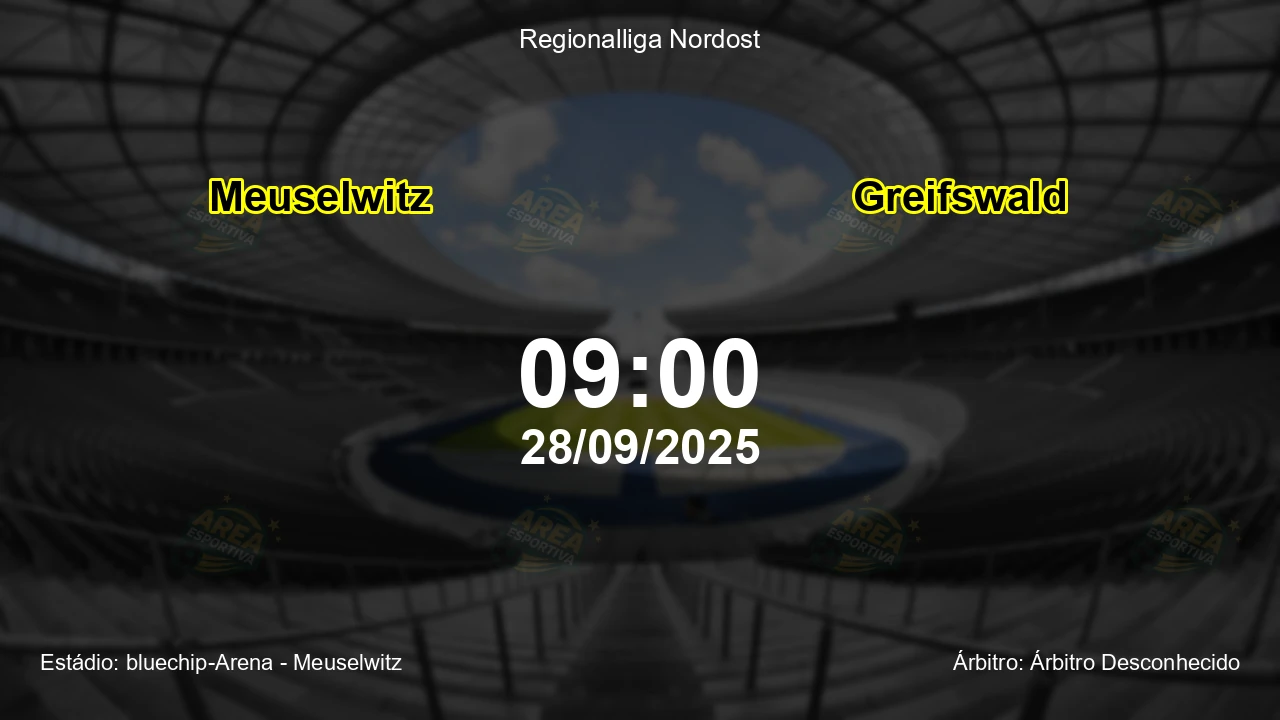 Palpite e análise do jogo Meuselwitz vs Greifswald pela Regionalliga Nordost