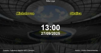 Palpite e análise do jogo Michalovce vs Skalica pela Nike Liga