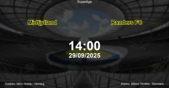Palpite e análise do jogo Midtjylland vs Randers FC pela Superliga