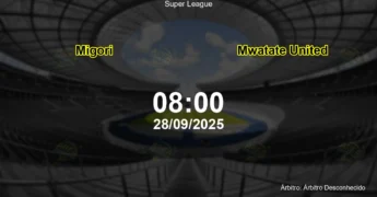 Palpite e análise do jogo Migori vs Mwatate United pela Super League