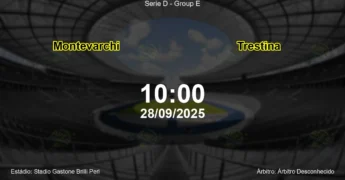 Palpite e análise do jogo Montevarchi vs Trestina pela Serie D - Group E